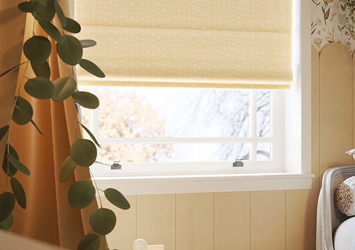 Rolling Hills Velvet, Golden - Twist&Fit Roman Blind - Image 5